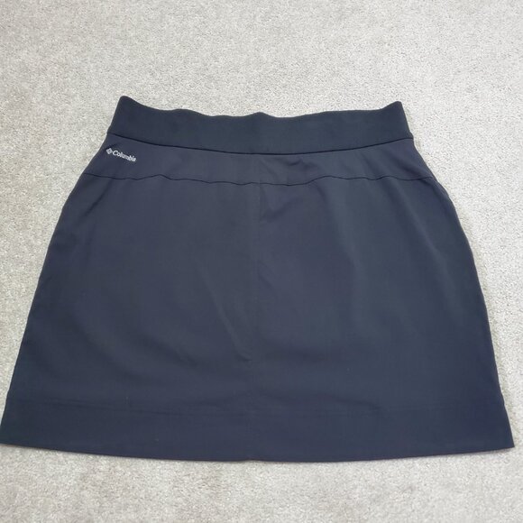 COLUMBIA All Seasons Skort Shorts Skirt Hiking Stretch Black Women's Medium - Picture 4 of 12